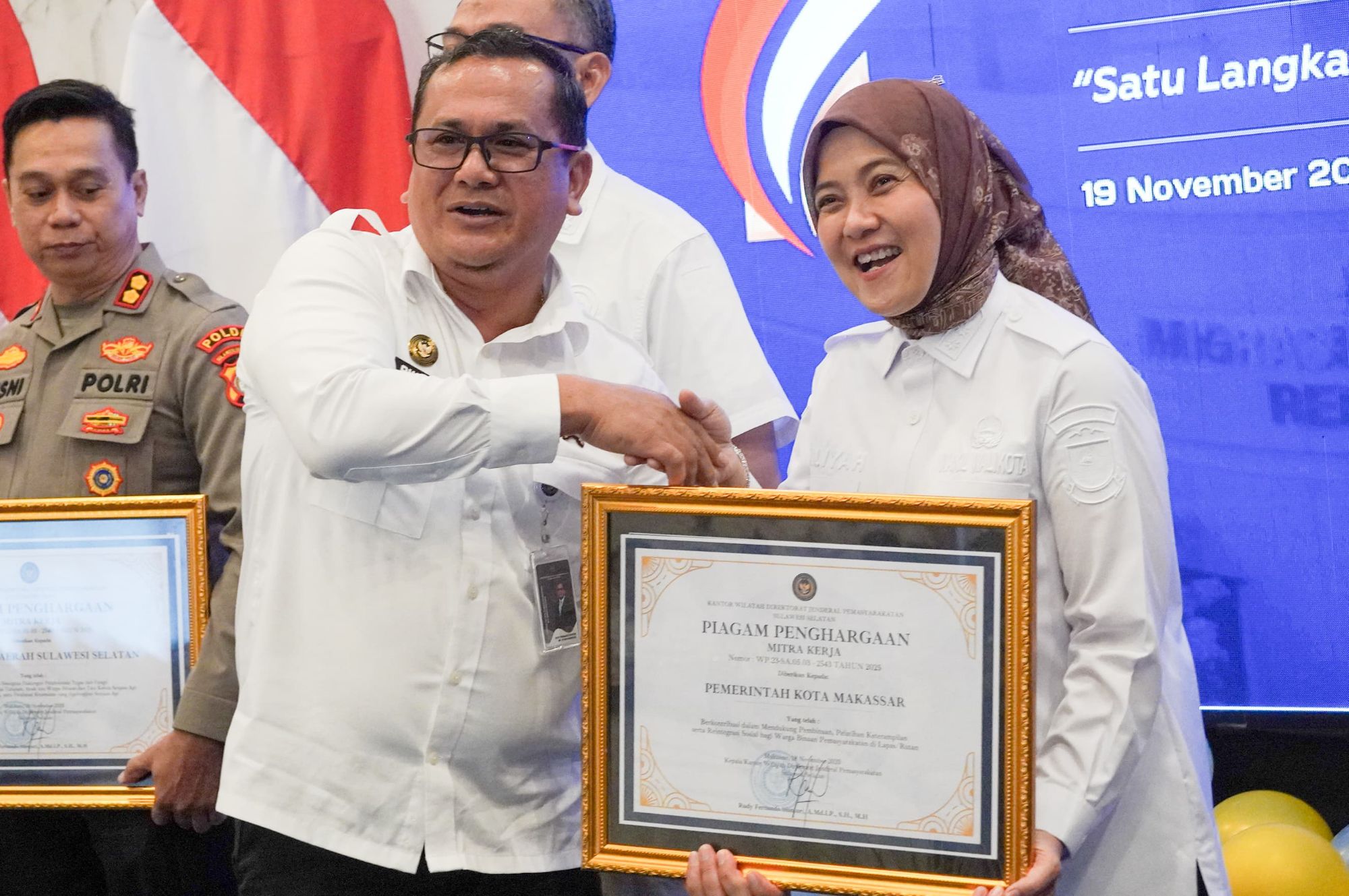 Komitmen Tak Diragukan: Aliyah Mustika Ilham Bawa Pulang Penghargaan Kemenimipas untuk Kota Makassar