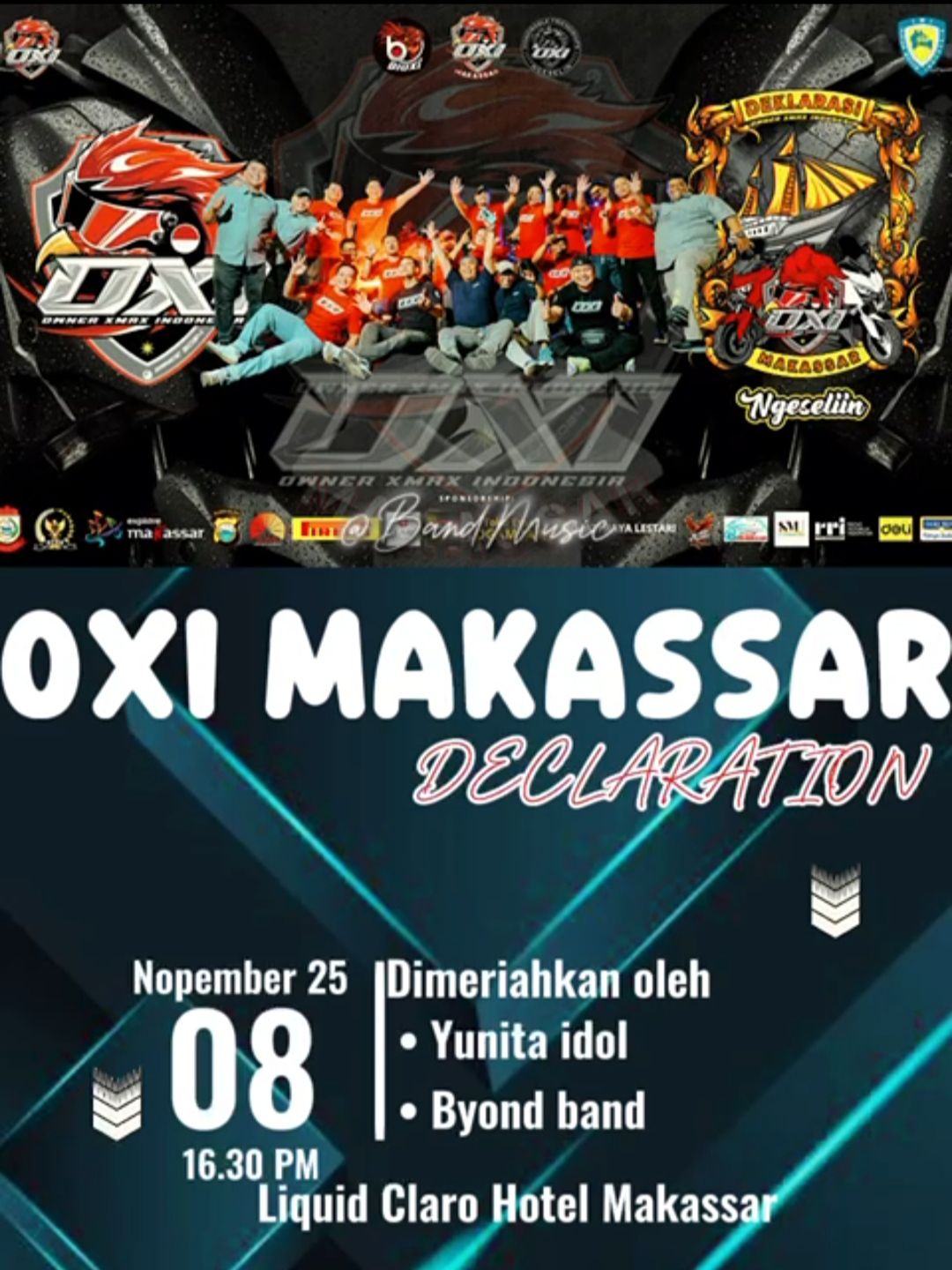 Komunitas Owner XMAX Indonesia Gelar Deklarasi Chapter Makassar, Siap Perkuat Soliditas Bikers di Sulawesi Selatan